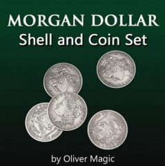 Morgan Dollar Shell and Coin Set by Oliver Magic