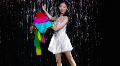 Rainbow Silk Fountain Streamer by Yan Yan Ma and Magiclism