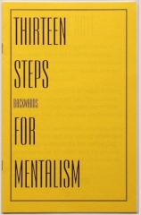 Thirteen Steps Backwards for Mentalism by Michael Weber