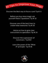 40 Tips to Improve Your Magic by Dustin Marks