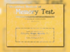 Simplified Method of Memory Test by Samuel Shapiro