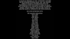 A Magician Prepares Act One – Interviews by Joshua Stenkamp and Jason Wethington