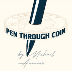 Pen Through Coin by Michael Ammar