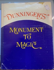 Dunningers Monument to Magic. 1974 First Edition by Joseph Dunninger