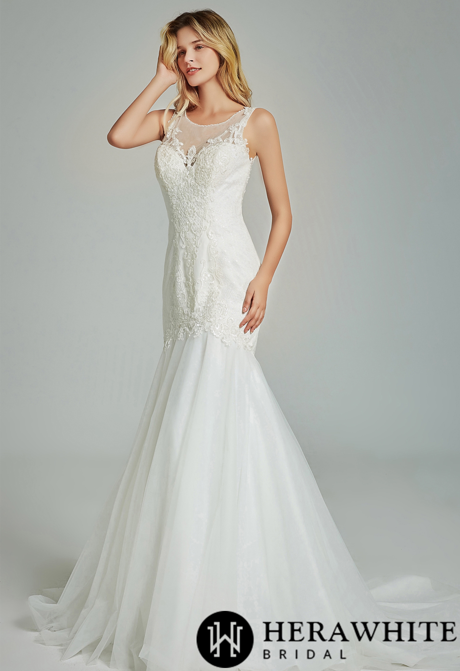Formal Gorgeous Appliques Mermaid Wedding Dress