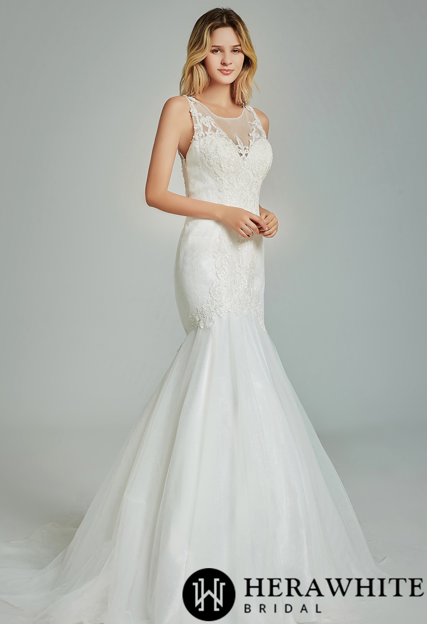 Formal Gorgeous Appliques Mermaid Wedding Dress