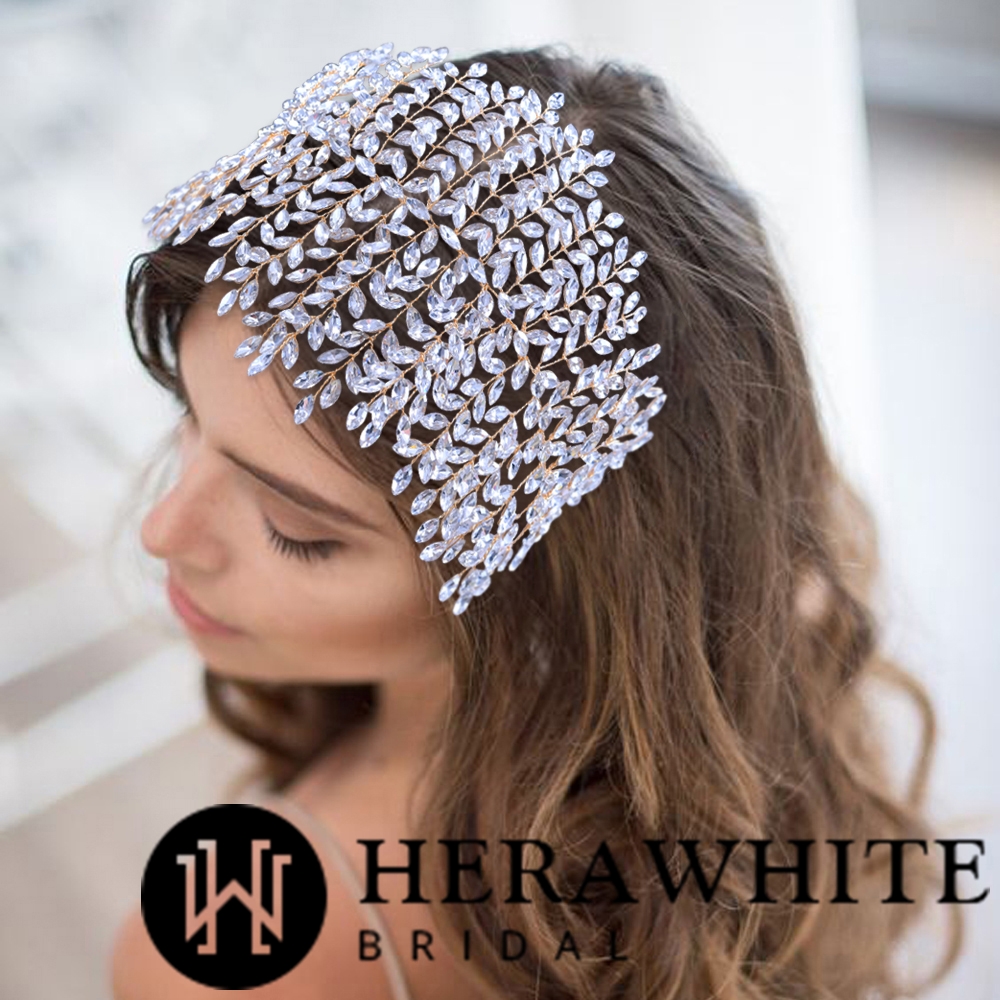Enthralling Sparkling Rhinestones Wedding Headpiece