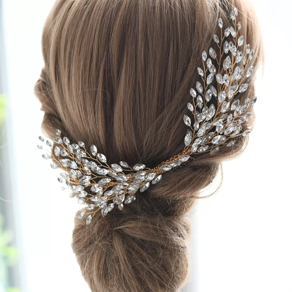 Elaborate Rhonestones Bridal Comb