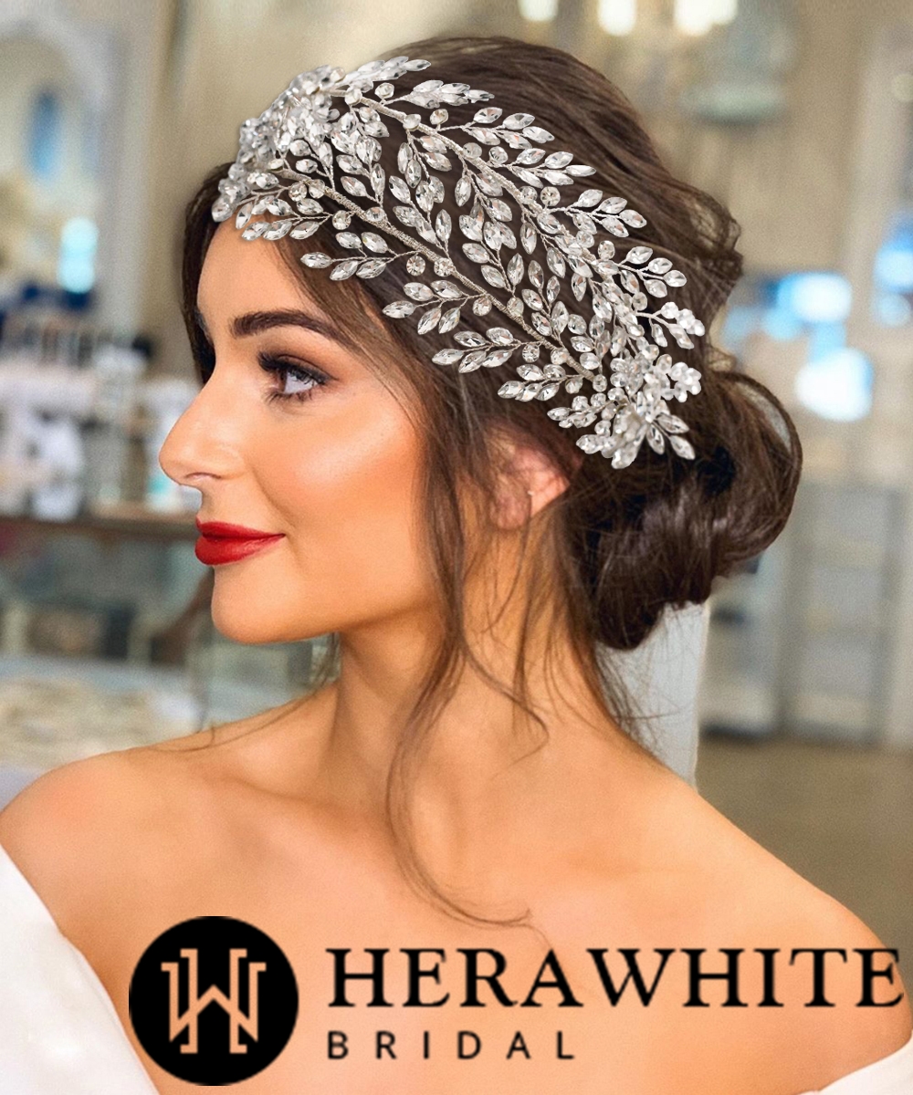 Handmade Rhinestones Double Strand Headband