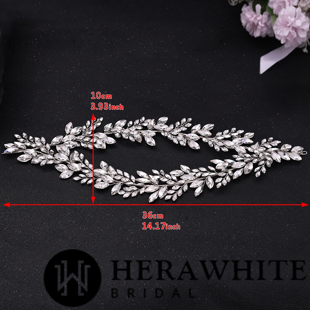 Handmade Rhinestones Double Strand Headband