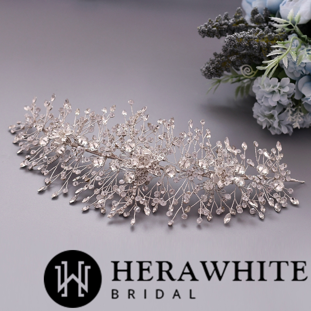 Vintage Flower Rhonestones Bridal Headpieces