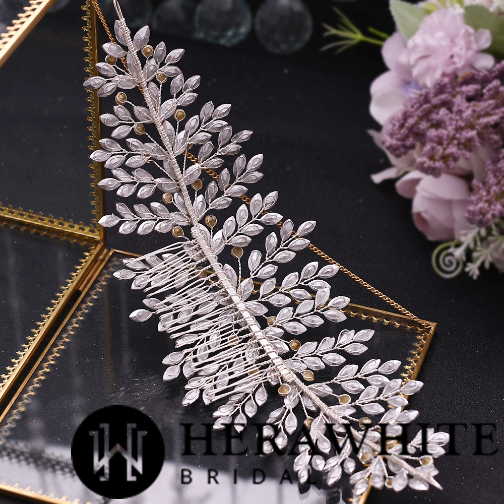 Delicate Rhinestones Silver Bridal Headpiece