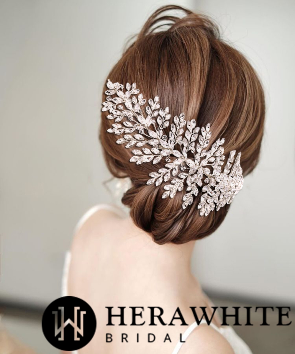 Delicate Rhinestones Silver Bridal Headpiece