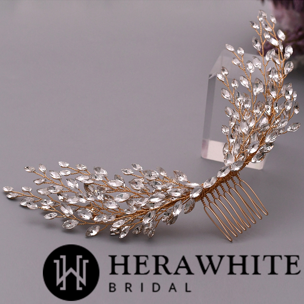 Elaborate Rhonestones Bridal Comb
