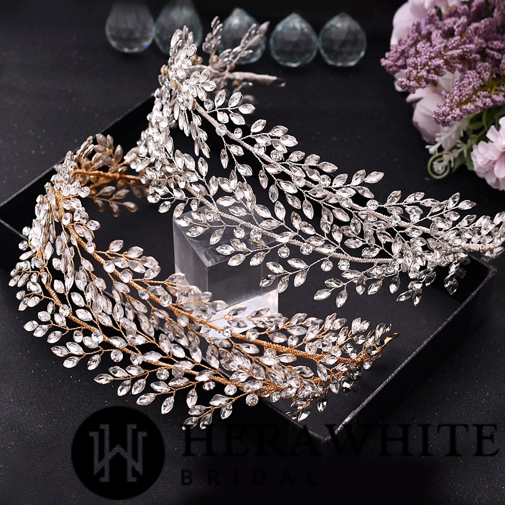 Handmade Rhinestones Double Strand Headband