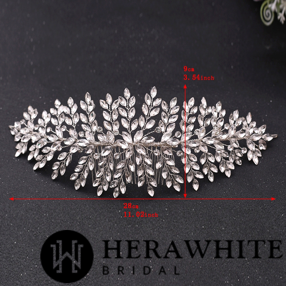 Delicate Rhinestones Silver Bridal Headpiece