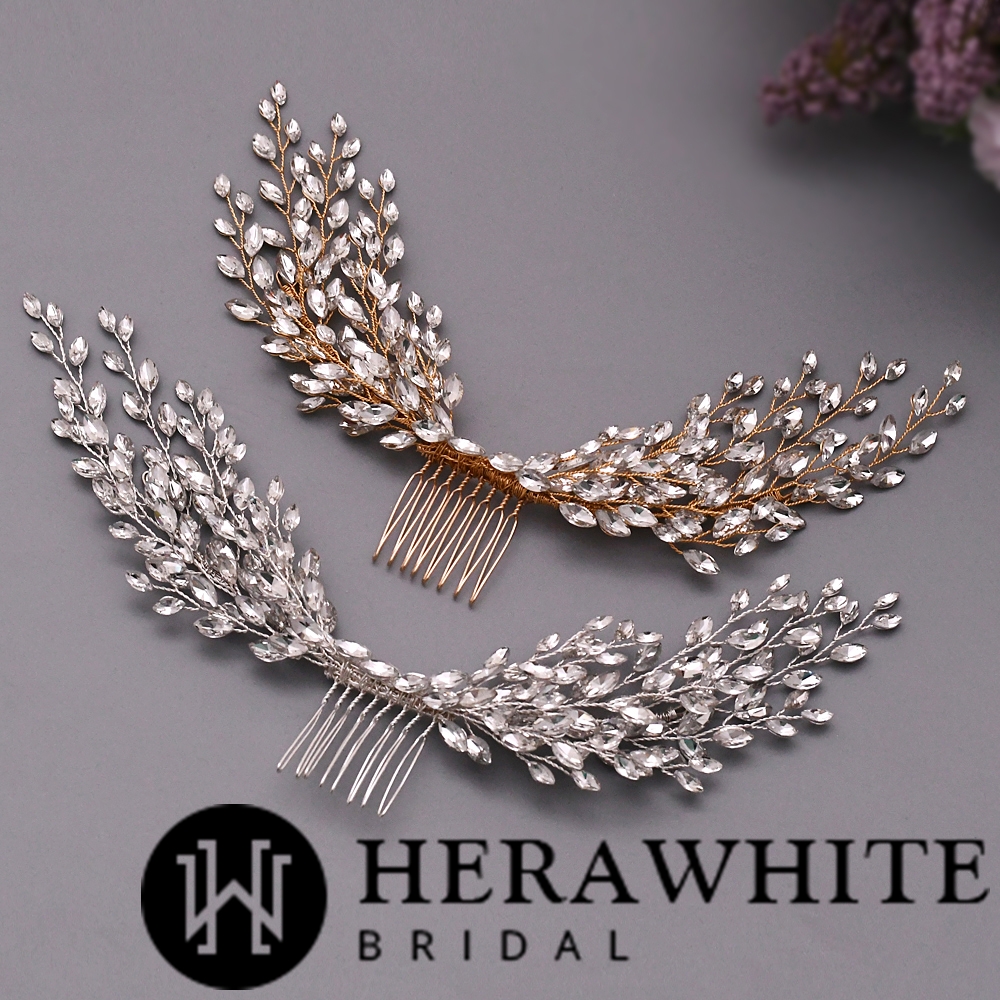 Elaborate Rhonestones Bridal Comb