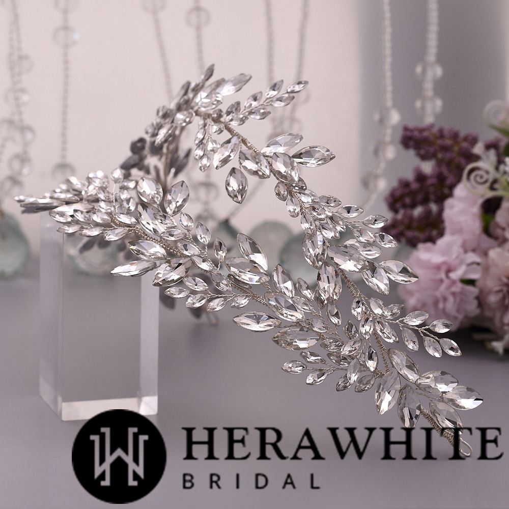 Handmade Rhinestones Double Strand Headband