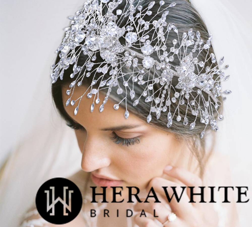 Vintage Flower Rhonestones Bridal Headpieces