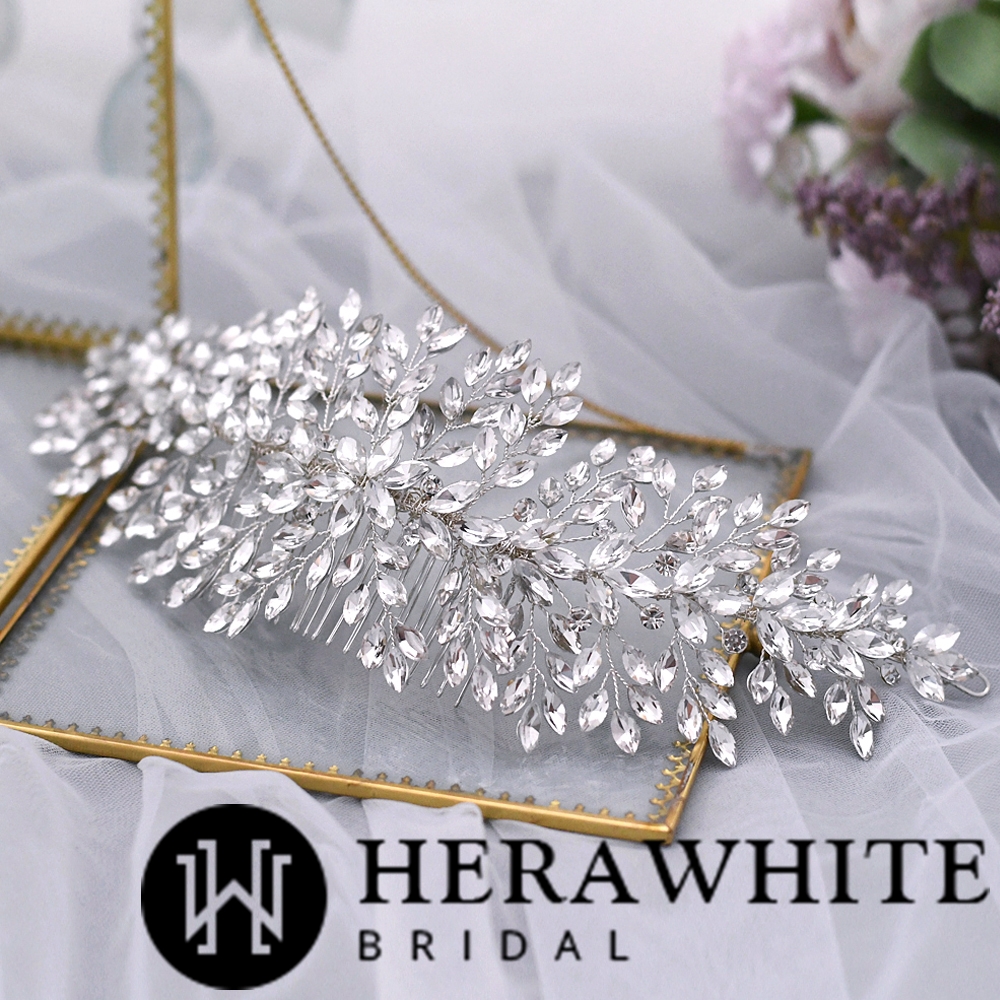 Delicate Rhinestones Silver Bridal Headpiece
