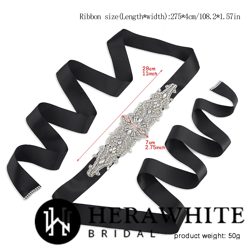 Glamorous Crystals Beaded Wedding Belt
