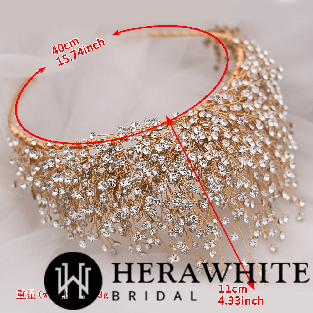Luxury Glittering Rhinestones Bridal Crown