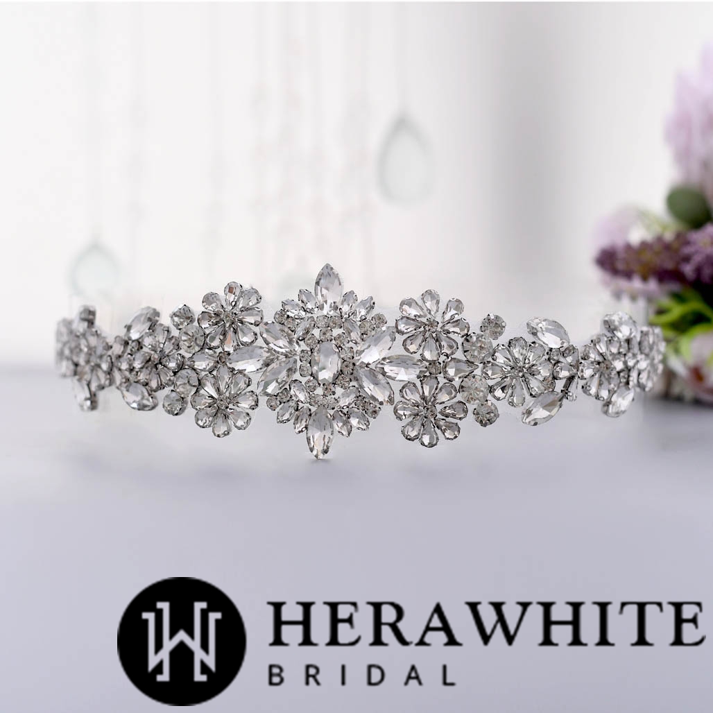 Wholesale Sparkly Crystals Satin Bridal Sash