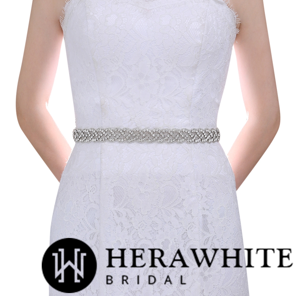 Wholesale Sparkling Crystals Linear Bridal Sash