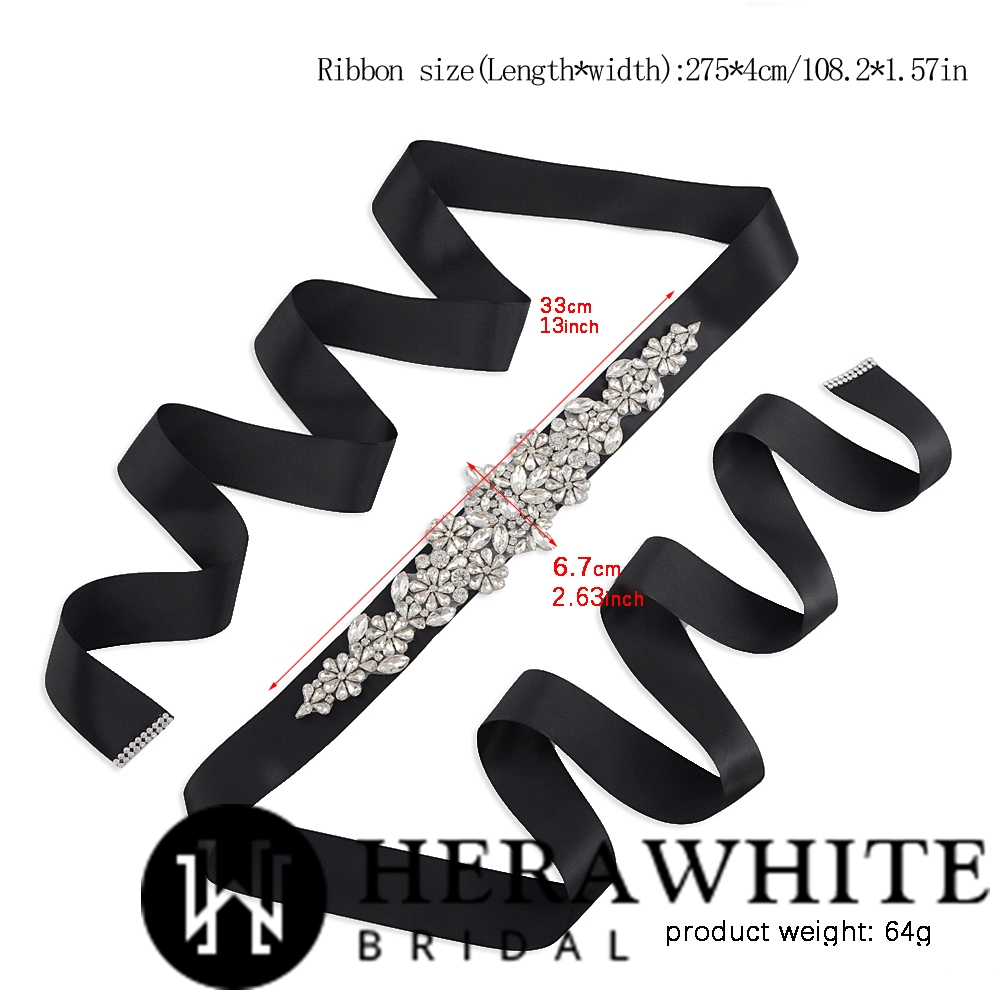 Wholesale Sparkly Crystals Satin Bridal Sash