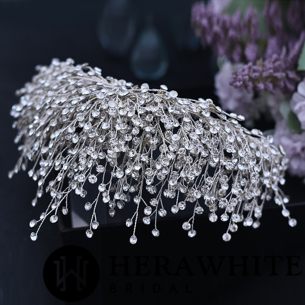 Luxury Glittering Rhinestones Bridal Crown