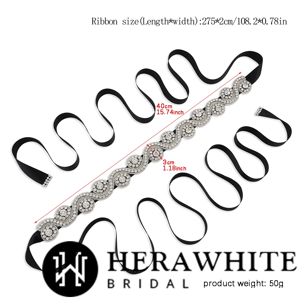 Shiny Crystal Axial Symmetrical Bridal Sash