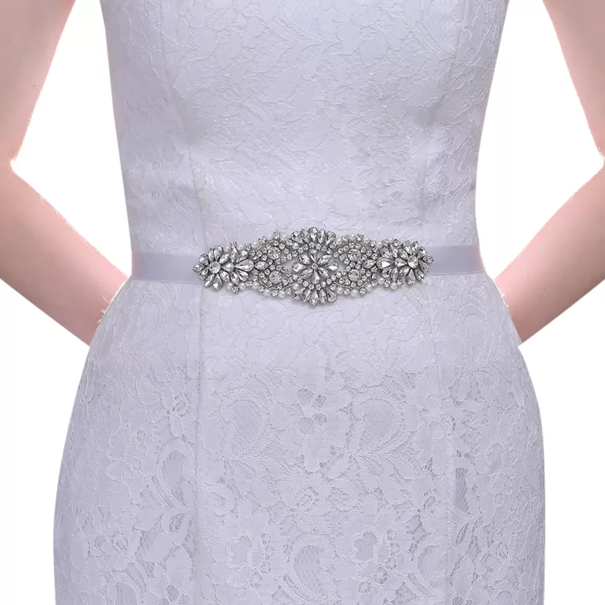 Xw33 Bridal Girdle Handmade Belt High-End Luxury Rhinestone Wedding Dress  Accessories