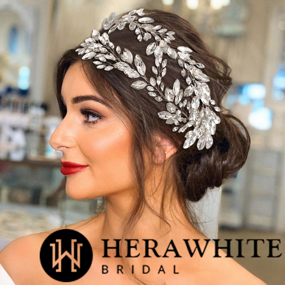 Handmade Rhinestones Double Strand Headband
