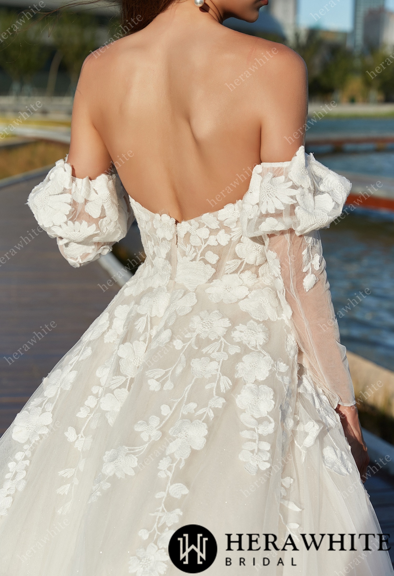 Beaded Sequins Lace And Sexy Split Wedding Dress Wholesale