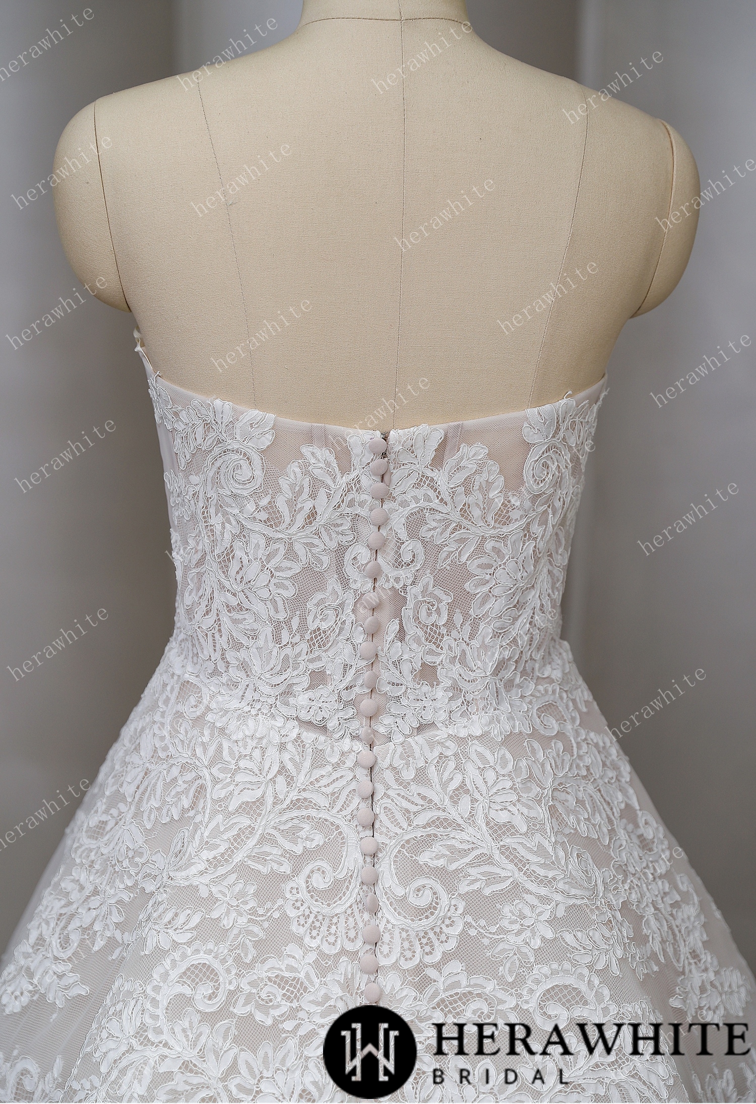 Floral Fantasy A-Line With Organza Dress And Captivating Details