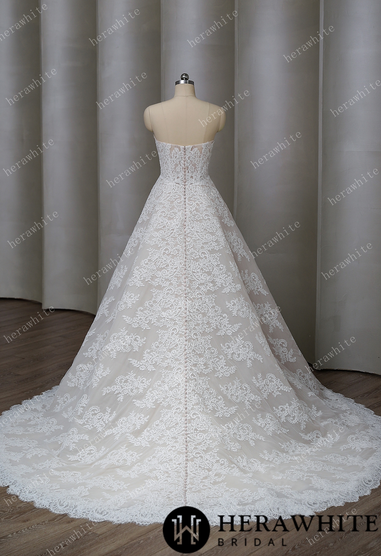 Floral Fantasy A-Line With Organza Dress And Captivating Details