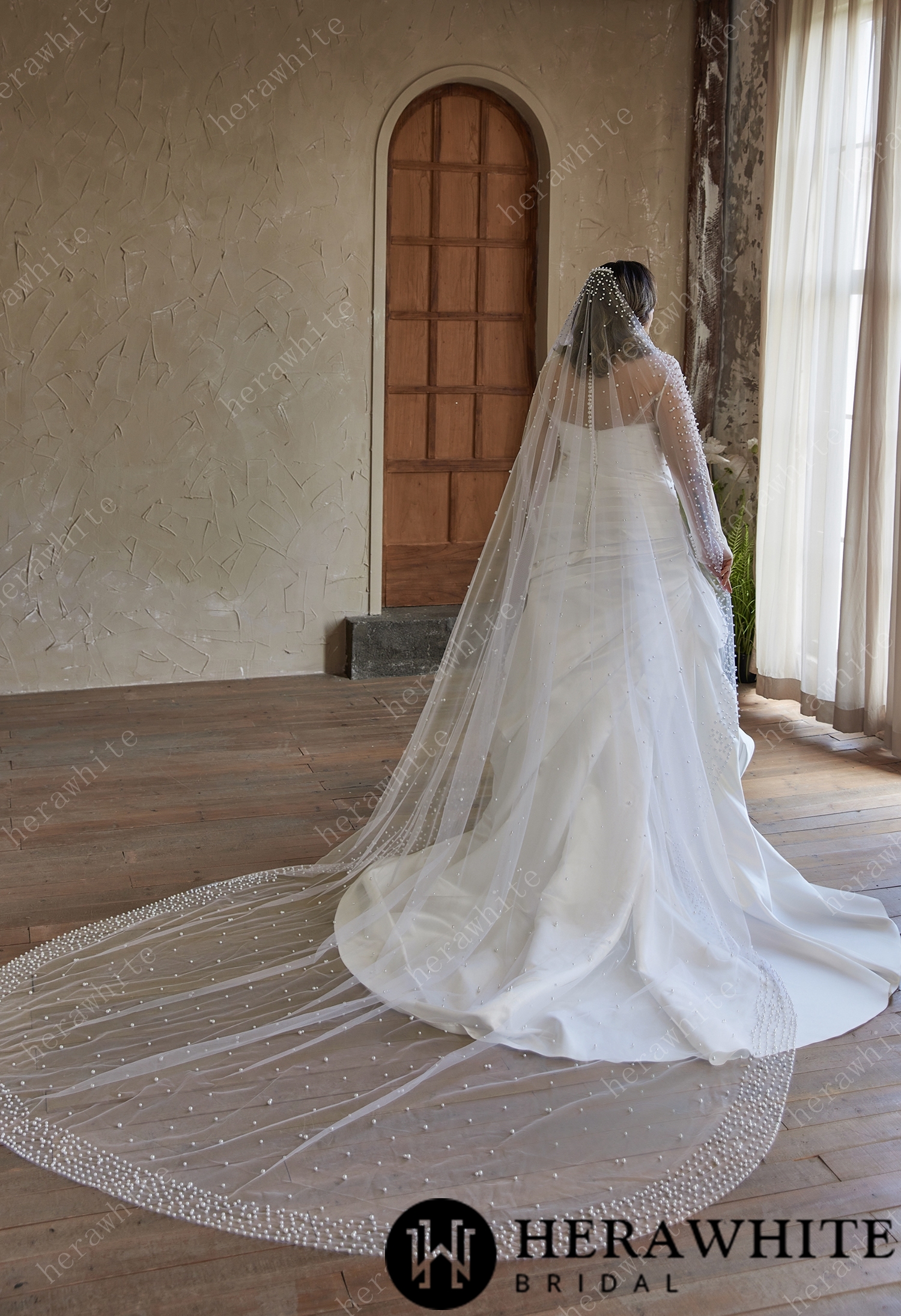 Classic Strapless Satin Wedding Gown with A Unique Ruffle Dress