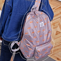 Foldable backpack shoulder bag