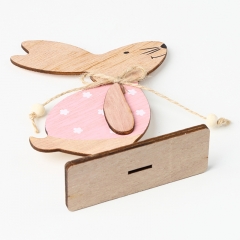 Wooden easter rabbit decoration for kids