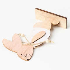 Wooden easter rabbit decoration for kids