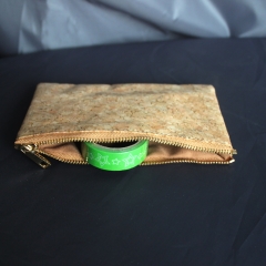 Cork fabric purse