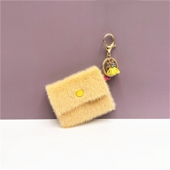 plush coin purse keychain, mini purse