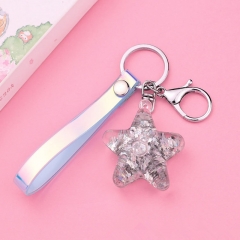 Acrylic star keychain, cute keychain