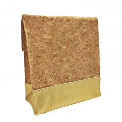 Foldable lunch bag cork and PU