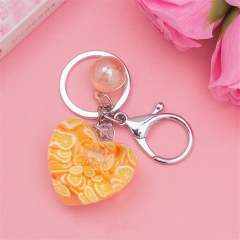 acrylic heart keychain, oil keychain