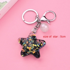 Acrylic star keychain, cute keychain