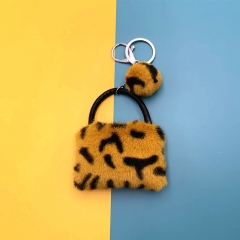 plush handbag keychain, mini handbag