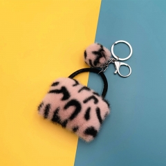 plush handbag keychain, mini handbag