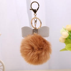 Fakefur ball with bow