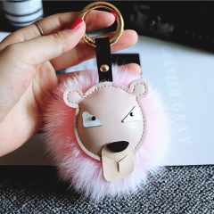 Fakefur lion keychain, cute keychain